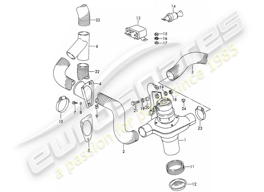 porsche 911/912 (1967) fan - -67 - standard - 68 - - - d >> - mj 1968 part diagram