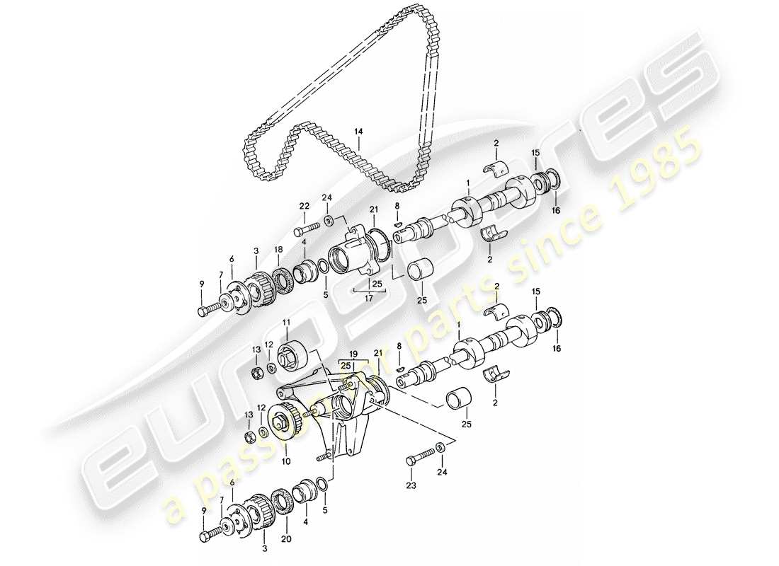 porsche 968 (1994) driving mechanism - shaft parts diagram