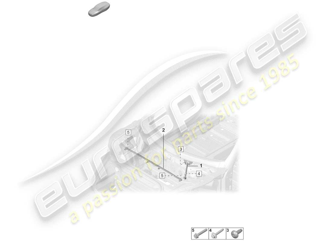 porsche 2020 dome strut parts diagram