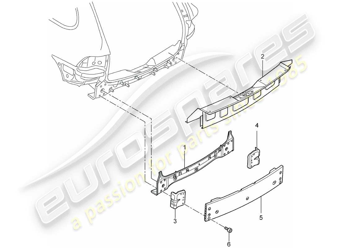 porsche cayenne e2 (2014) rear end part diagram