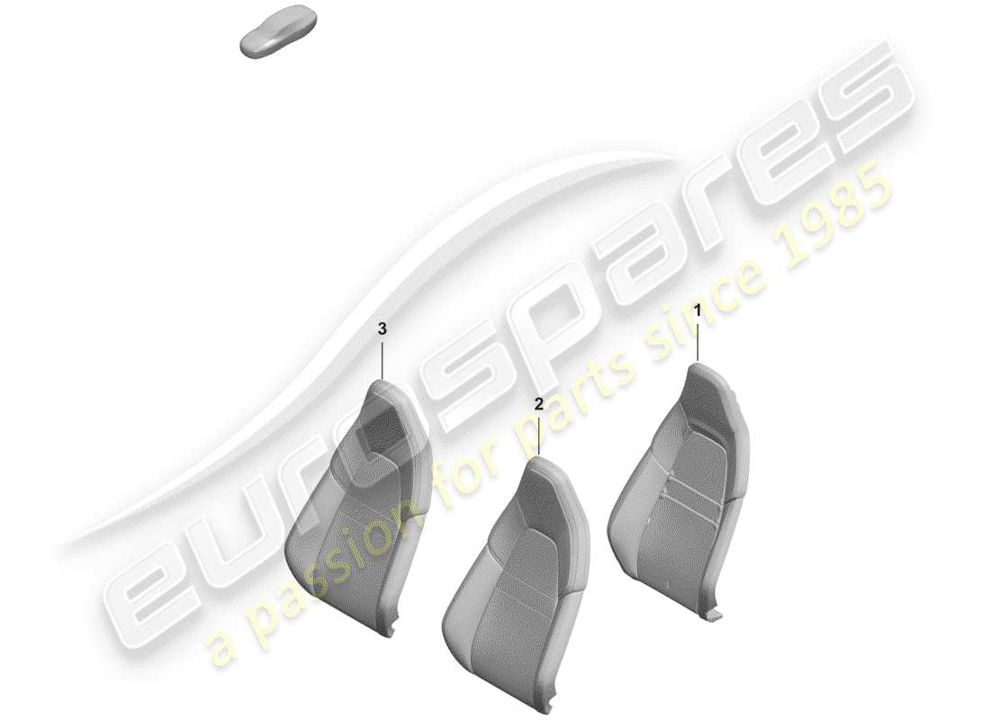 porsche 2020 foam part part diagram