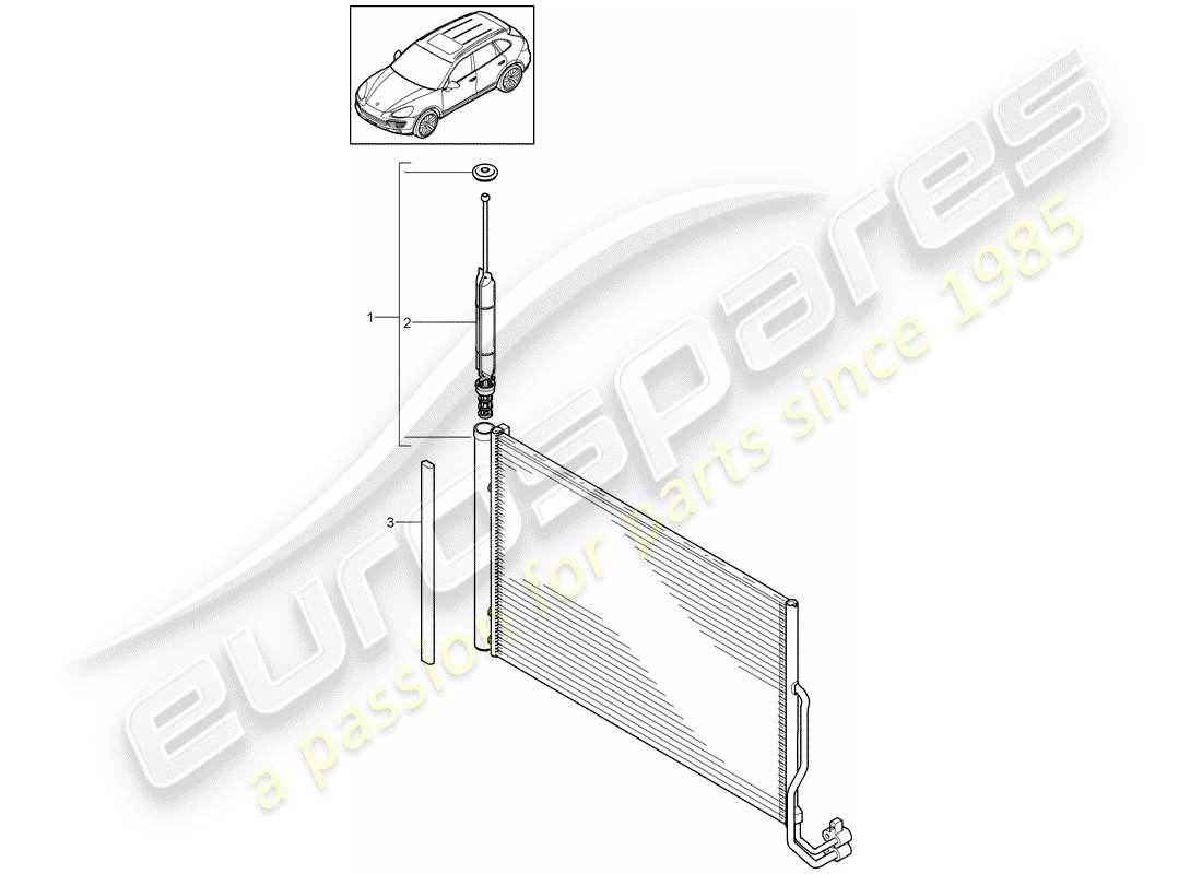 porsche cayenne e2 (2013) capacitor part diagram