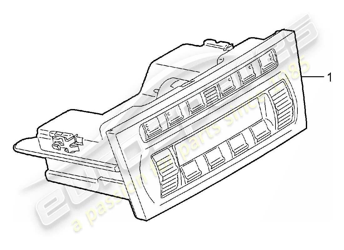 porsche boxster 987 (2006) control switch parts diagram