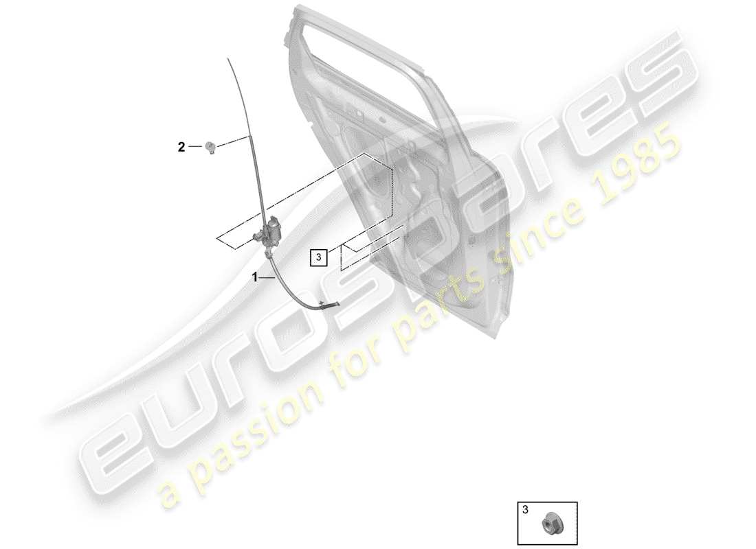 porsche cayenne e3 (2019) blind part diagram