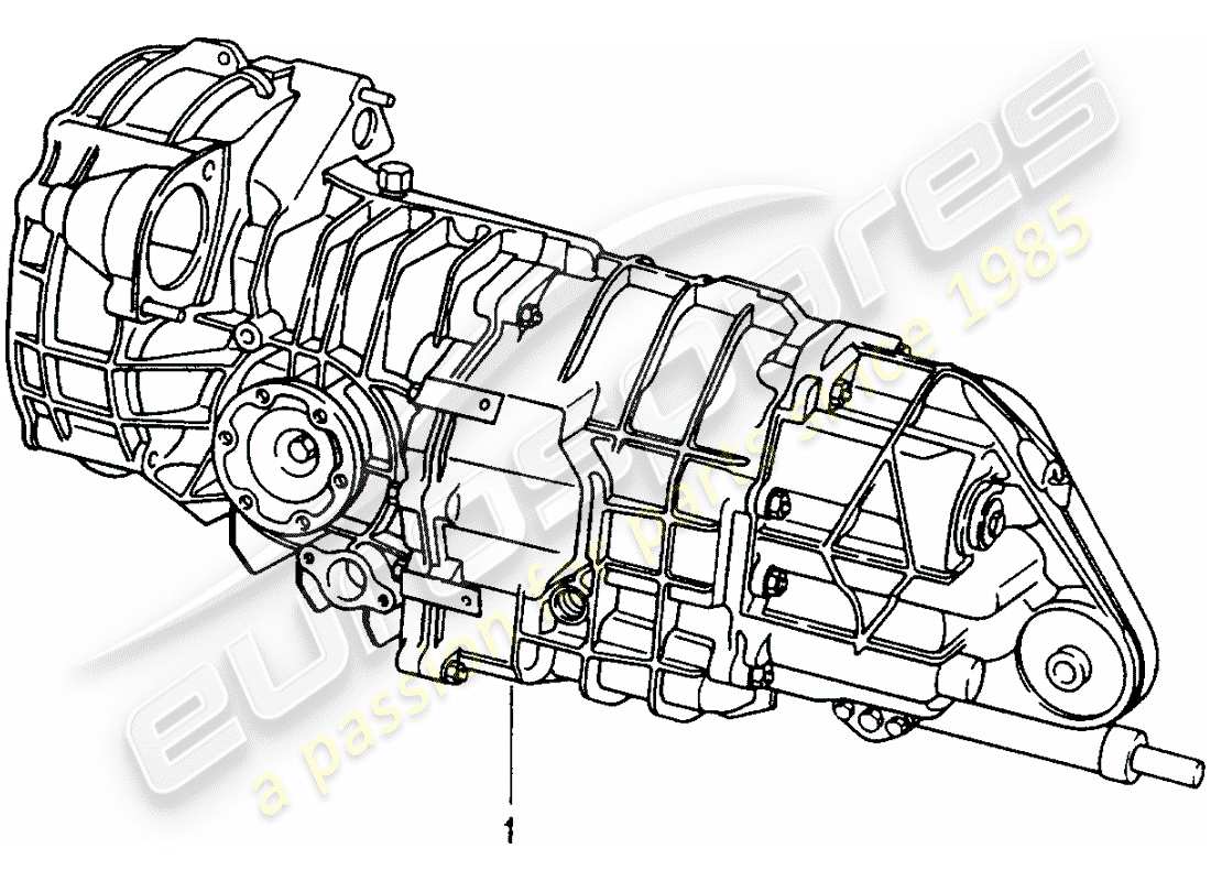 porsche replacement catalogue (1993) manual gearbox part diagram