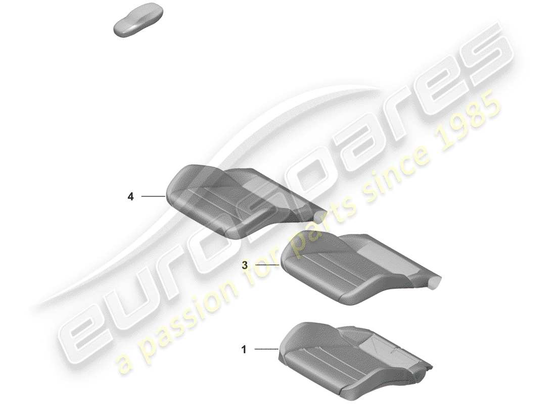 porsche 2020 foam part parts diagram