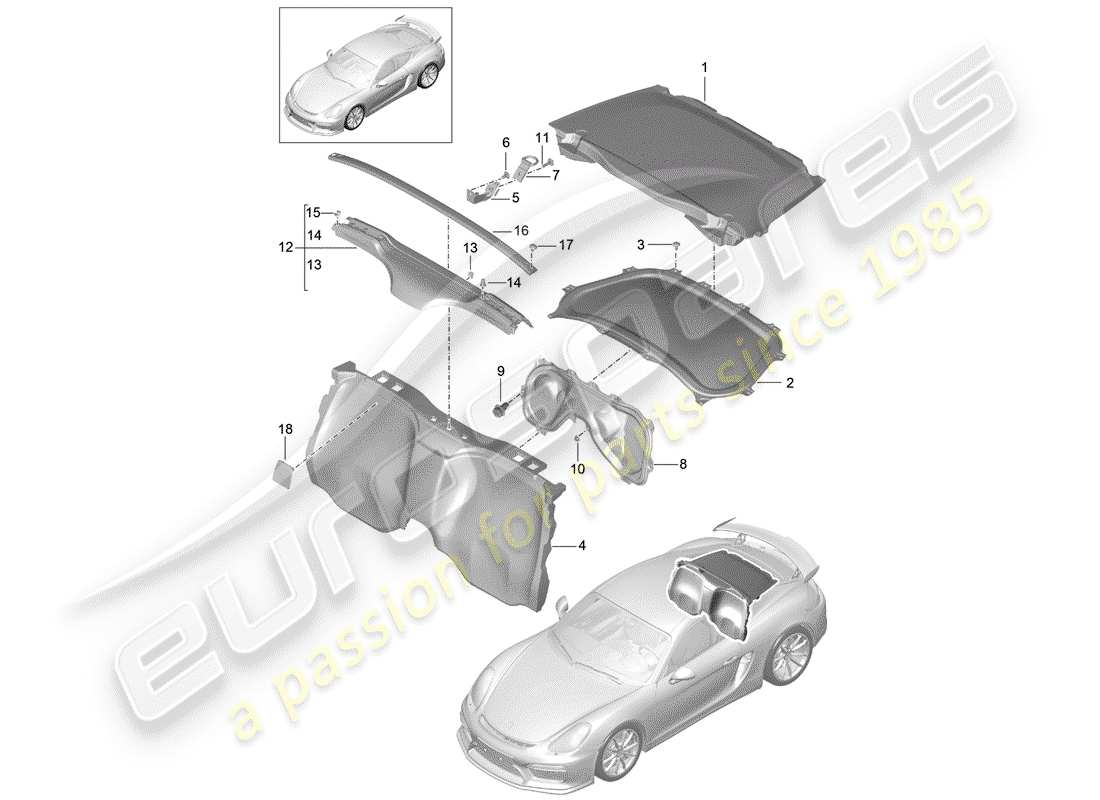 porsche 2016 trims part diagram