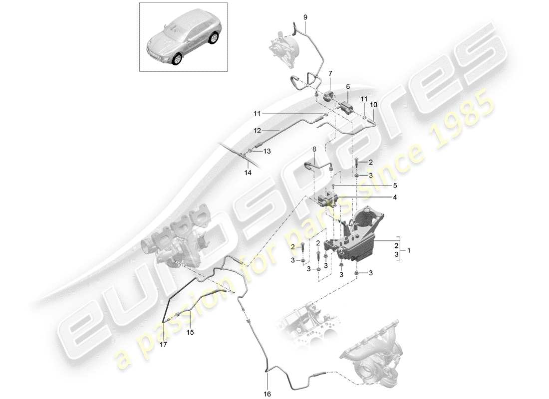 porsche macan (2014) for vehicles with charge part diagram