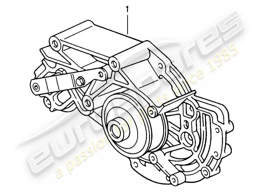 porsche replacement catalogue (1969) water pump part diagram