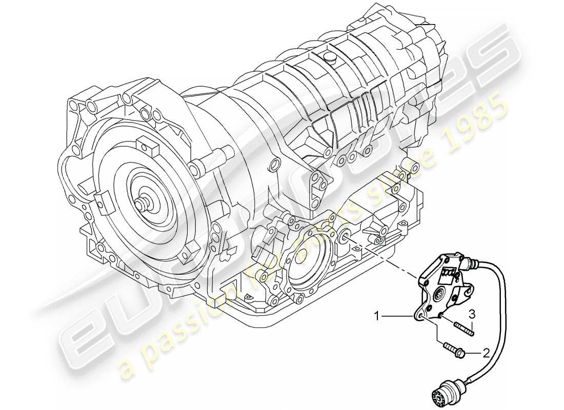 porsche cayman 987 (2006) tiptronic part diagram