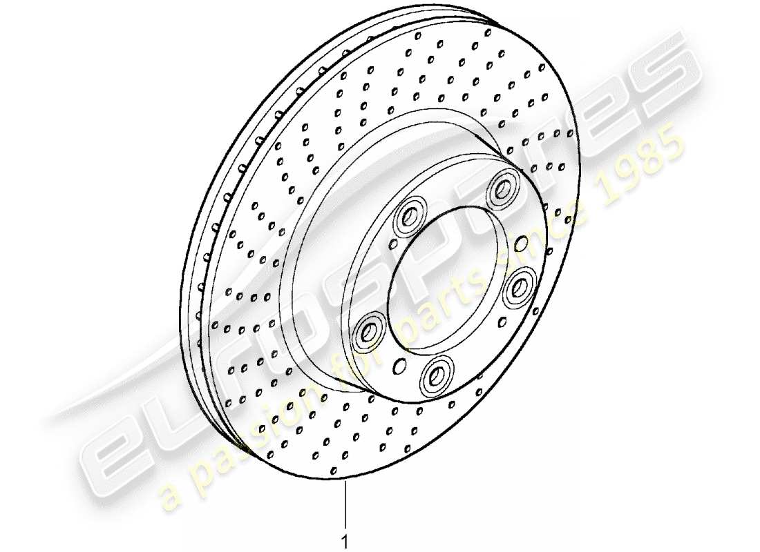 porsche replacement catalogue (1975) brake disc part diagram