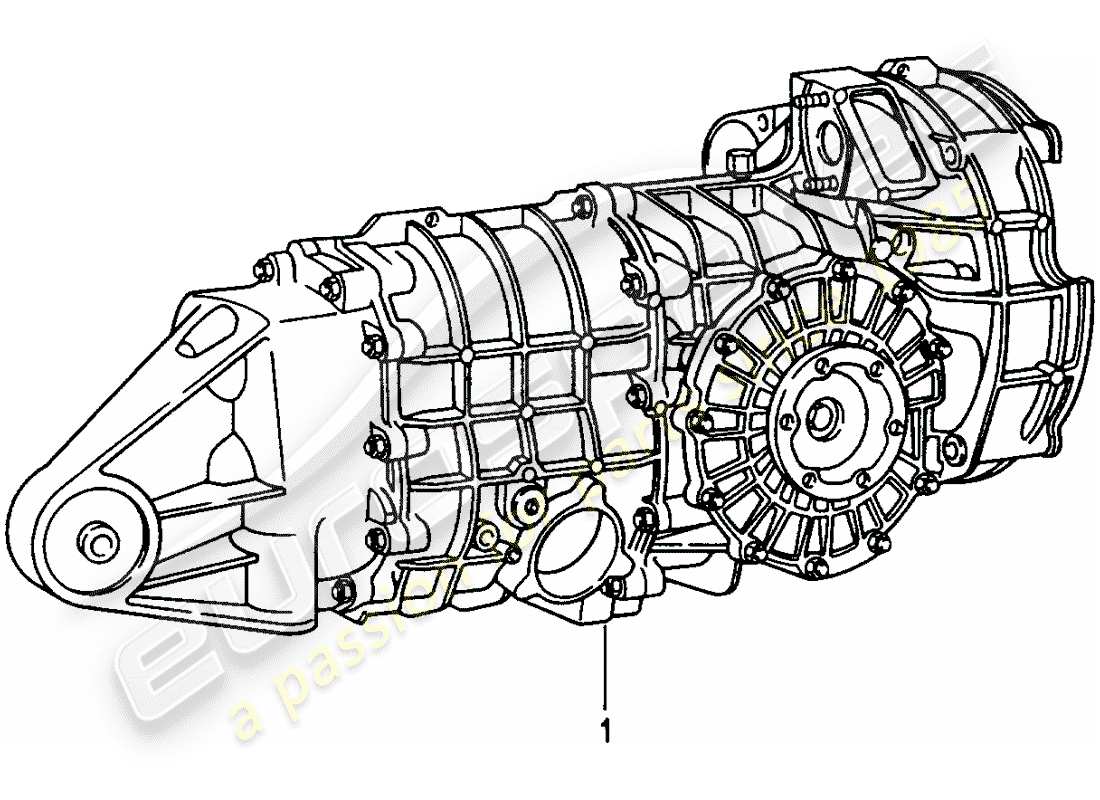 porsche replacement catalogue (1970) manual gearbox part diagram