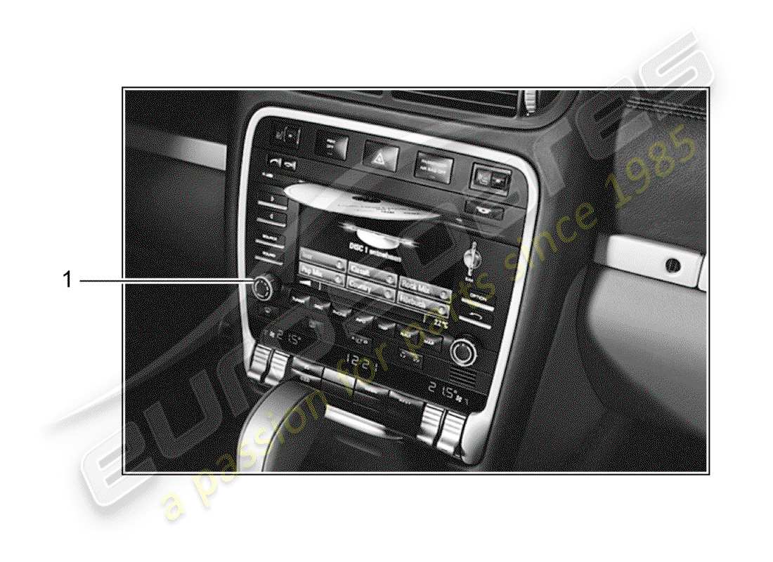 porsche tequipment cayenne (2010) navigation system part diagram