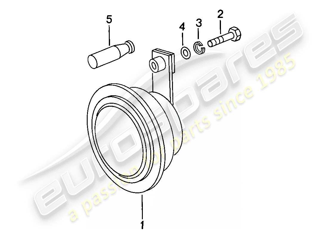 porsche 924 (1977) horn - d >> - mj 1978 parts diagram