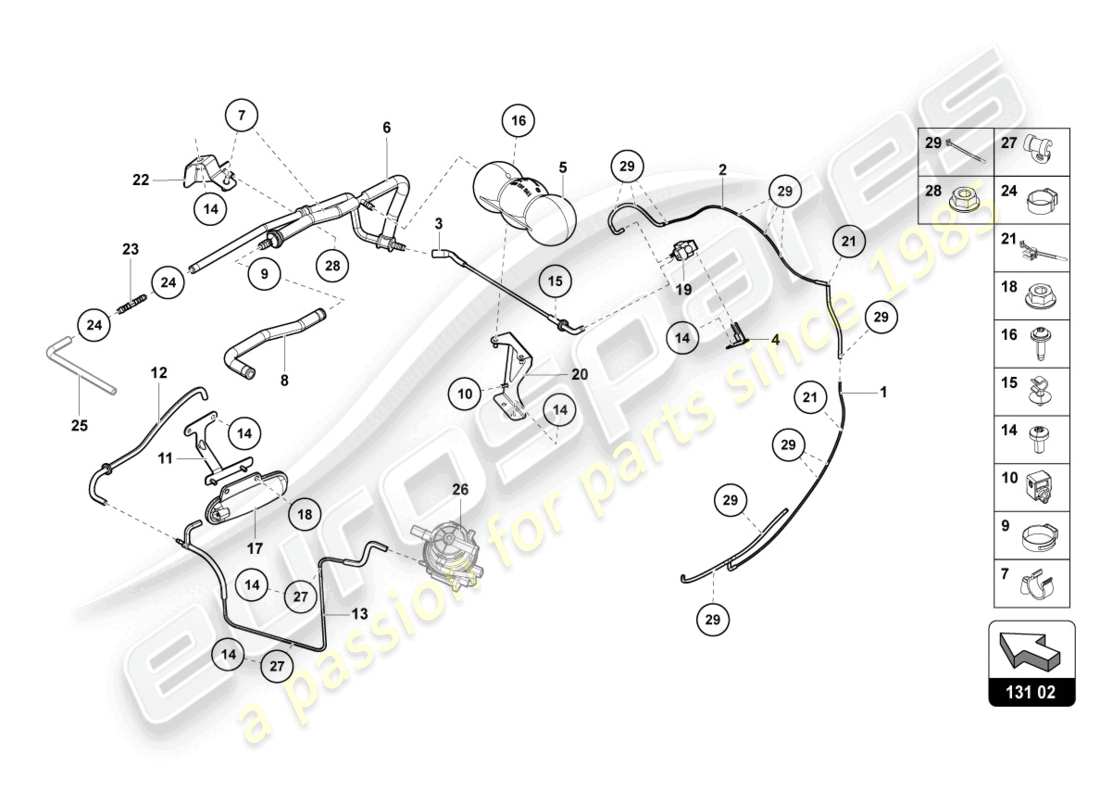 lamborghini lp770-4 svj coupe (2019) vacuum system part diagram