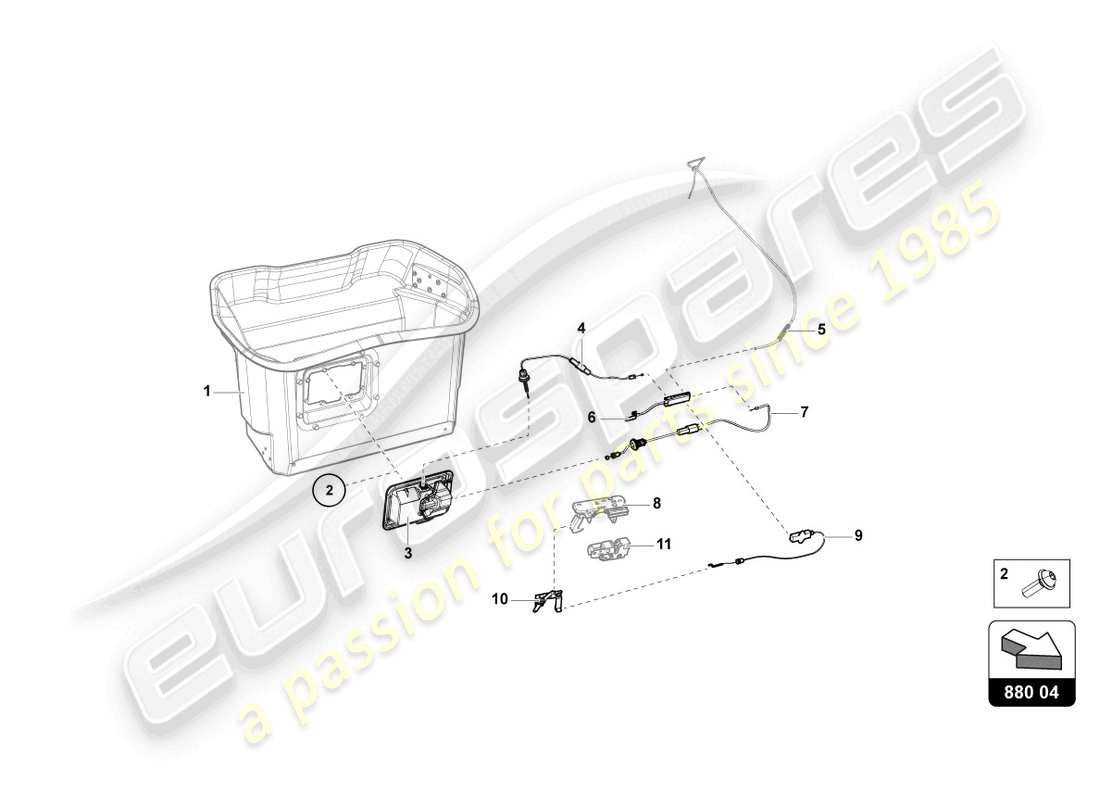 lamborghini lp770-4 svj roadster (2021) chest parts diagram
