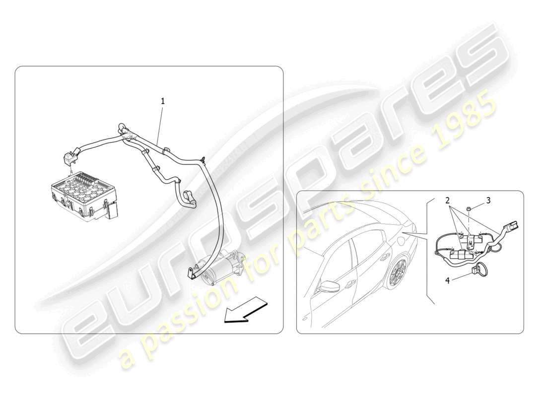 maserati ghibli fragment (2022) main wiring part diagram