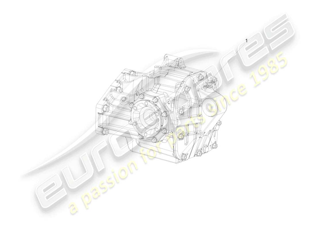 lamborghini murcielago coupe (2002) final drive, complete rear part diagram