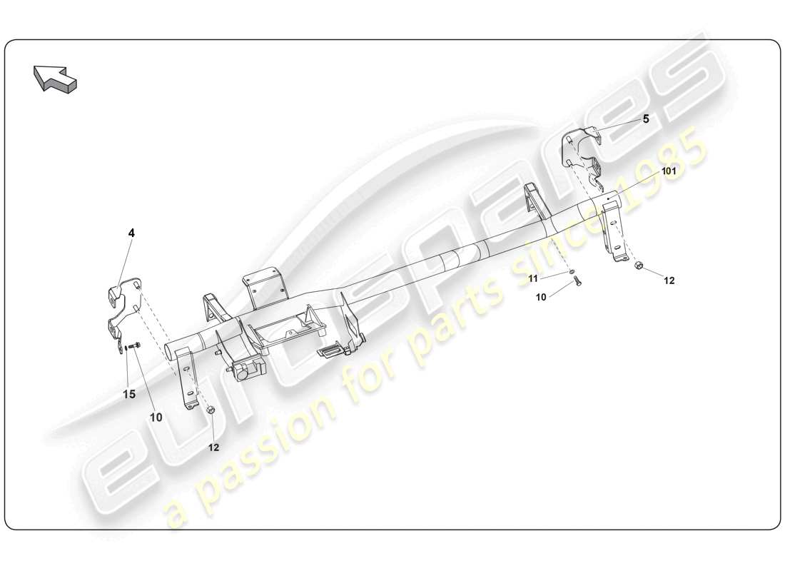 lamborghini super trofeo (2009-2014) interior part diagram