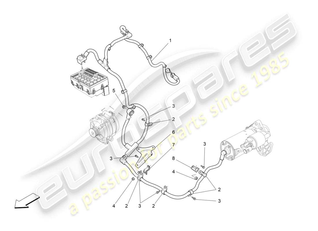 maserati levante (2019) main wiring parts diagram