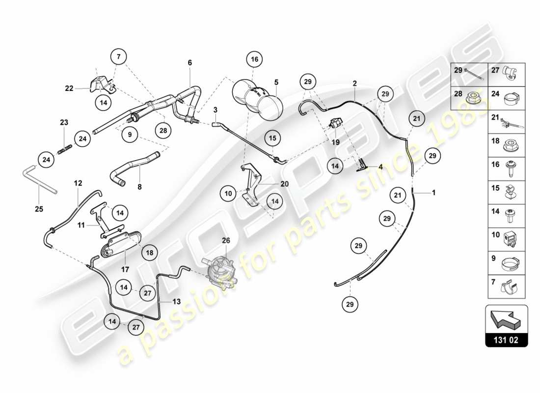 VIEW PARTS DIAGRAMS FROM THE LAMBORGHINI CENTENARIO PARTS CATALOGUE a part diagram from the lamborghini centenario parts catalogue