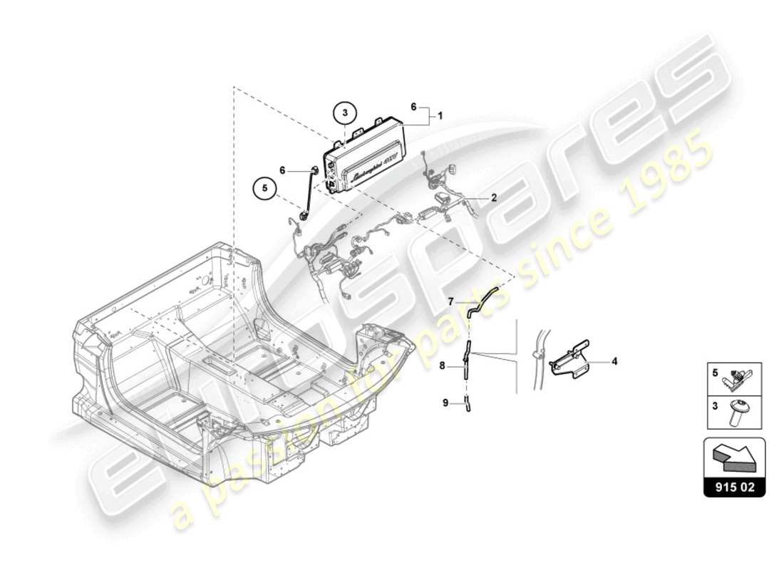 VIEW PARTS DIAGRAMS FROM THE LAMBORGHINI SIAN PARTS CATALOGUE a part diagram from the lamborghini sian parts catalogue