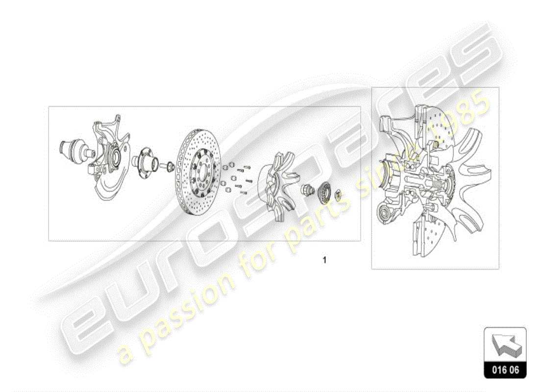 a part diagram from the lamborghini huracan accessories parts catalogue