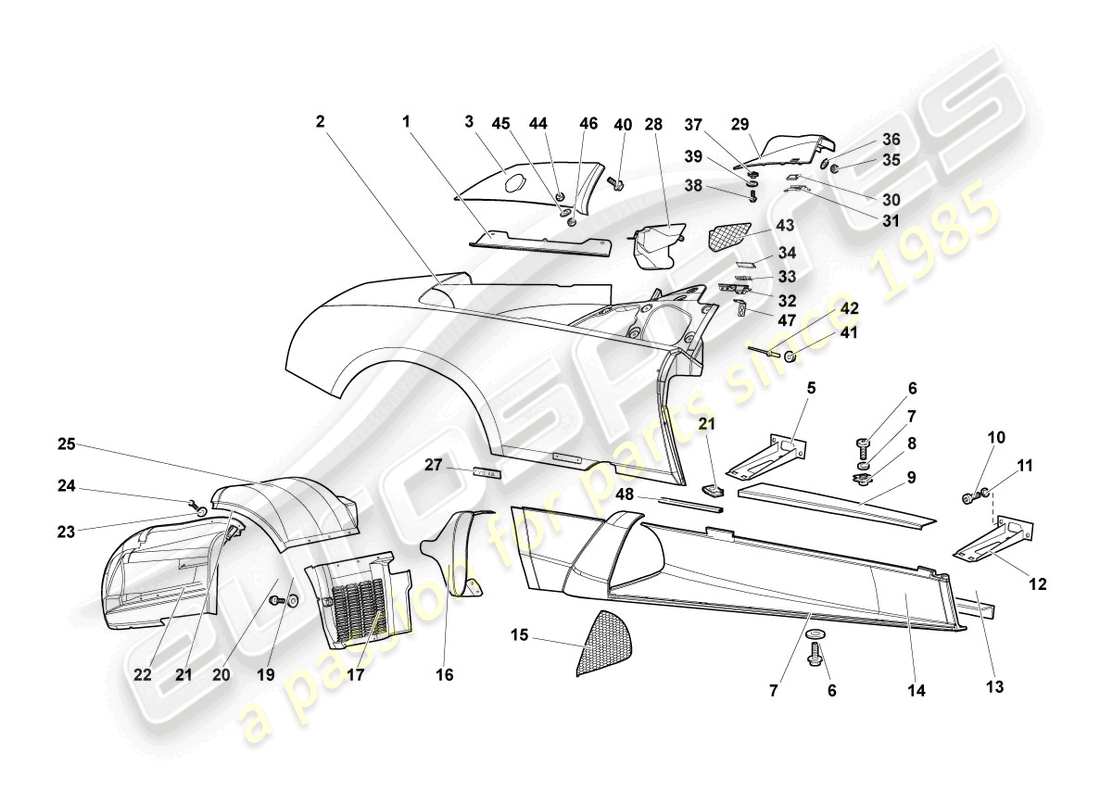 part diagram containing part number 417821018a