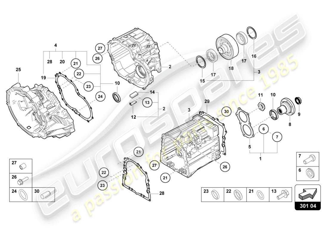 VIEW PARTS DIAGRAMS FROM THE LAMBORGHINI AVENTADOR PARTS CATALOGUE a part diagram from the lamborghini aventador parts catalogue