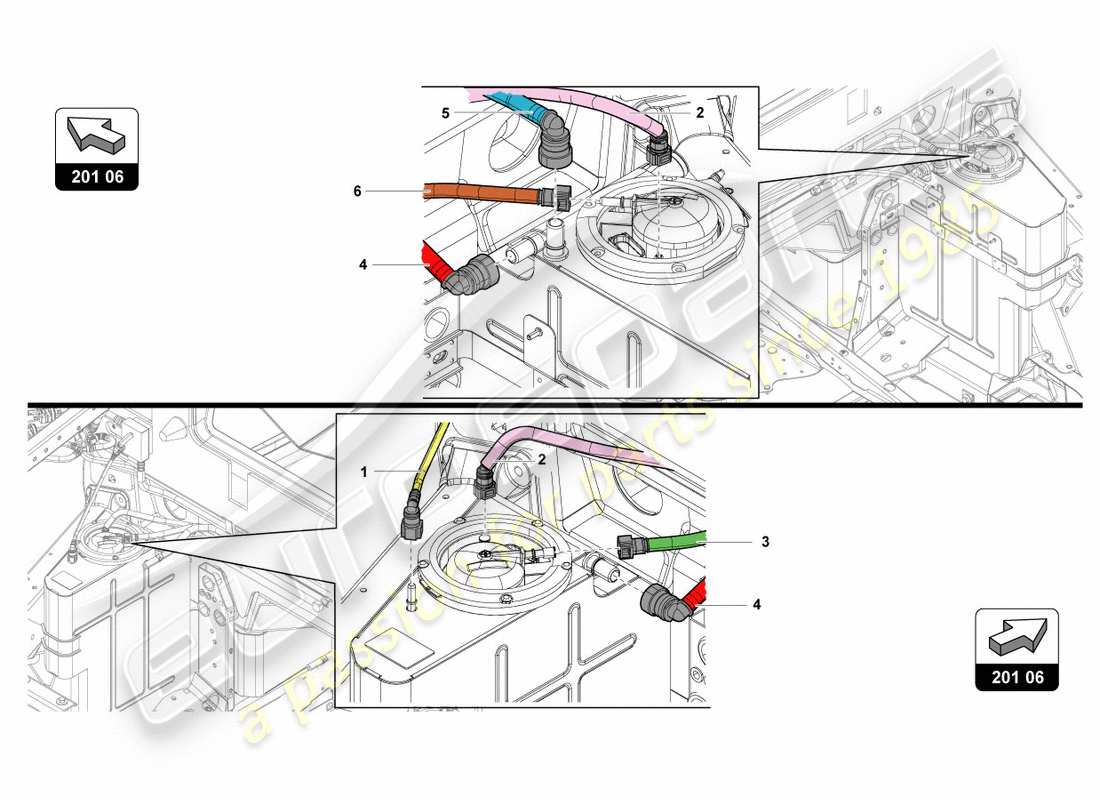 VIEW PARTS DIAGRAMS FROM THE LAMBORGHINI CENTENARIO PARTS CATALOGUE a part diagram from the lamborghini centenario parts catalogue