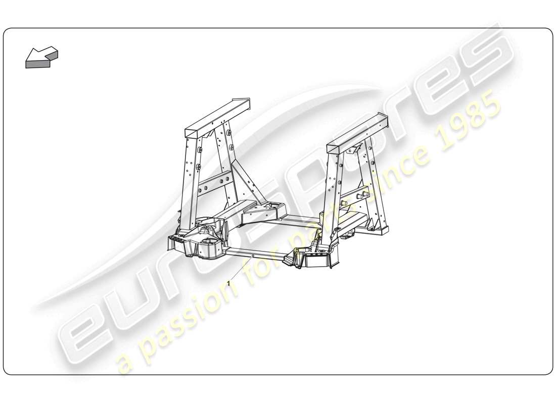 lamborghini super trofeo (2009-2014) chassis element parts diagram