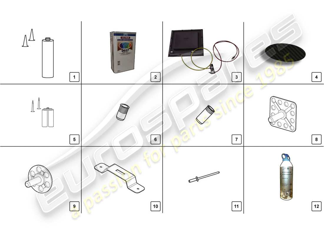 lamborghini lp700-4 coupe (2012) repair set part diagram