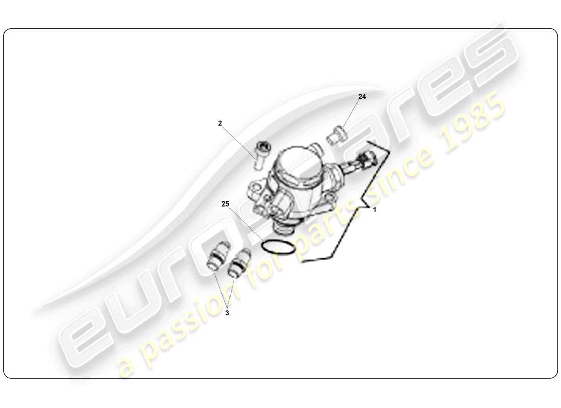 lamborghini super trofeo (2009-2014) fuel pump part diagram