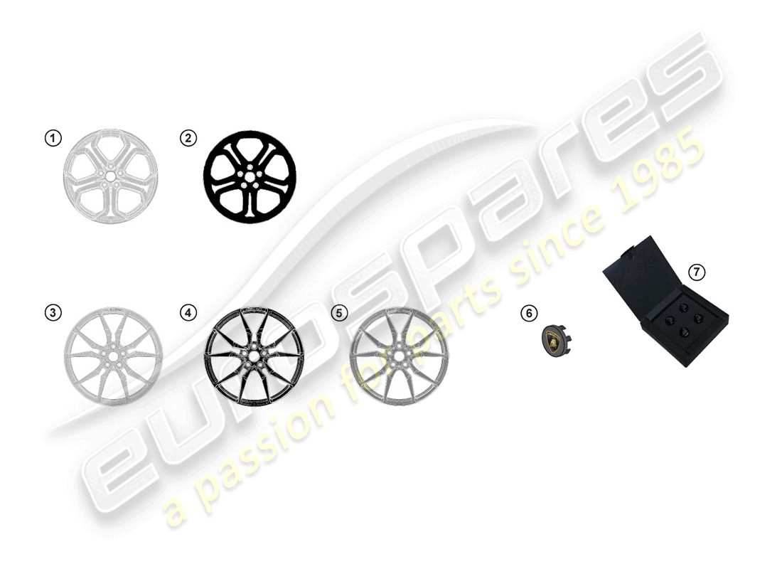 lamborghini lp770-4 svj coupe (accessories) rim part diagram