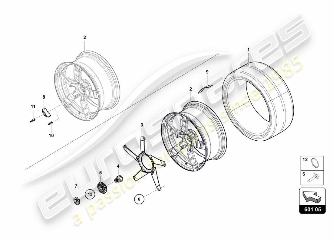 a part diagram from the lamborghini centenario parts catalogue