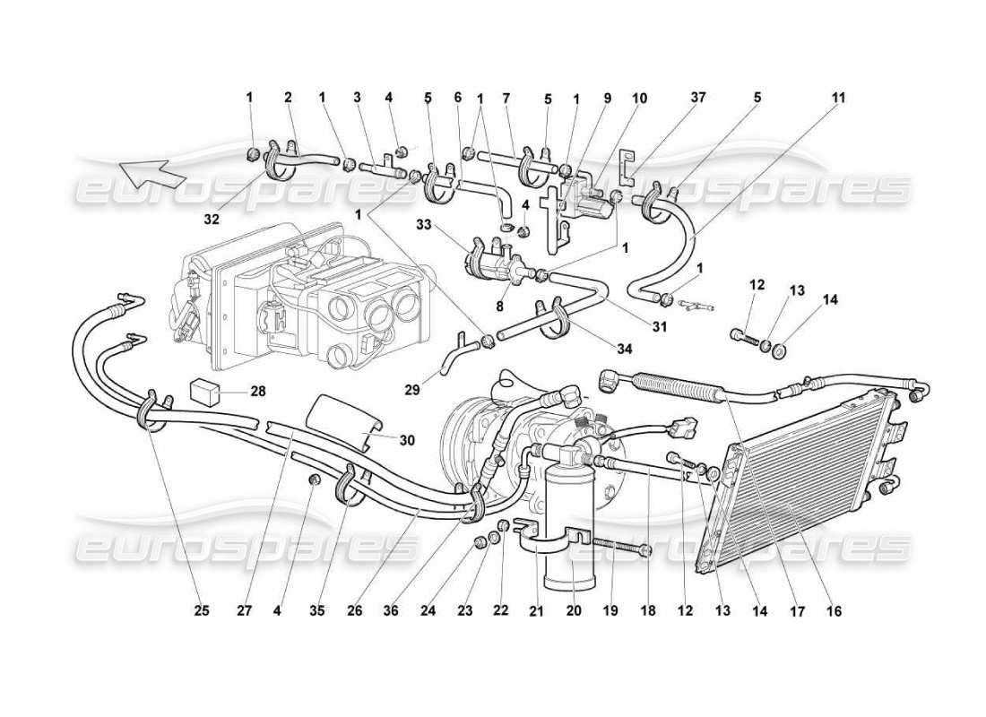 part diagram containing part number n206253