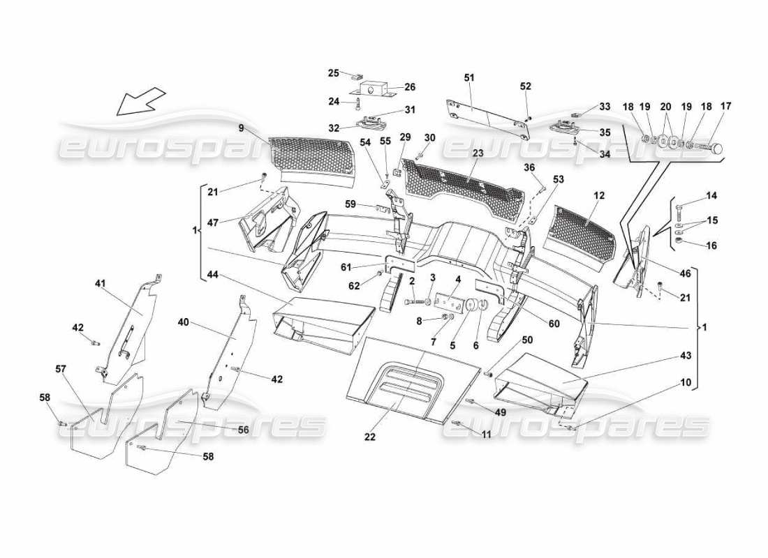 part diagram containing part number n200006