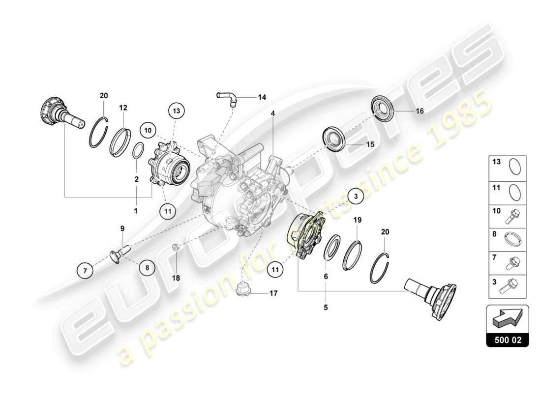 VIEW PARTS DIAGRAMS FROM THE LAMBORGHINI SIAN PARTS CATALOGUE a part diagram from the lamborghini sian parts catalogue