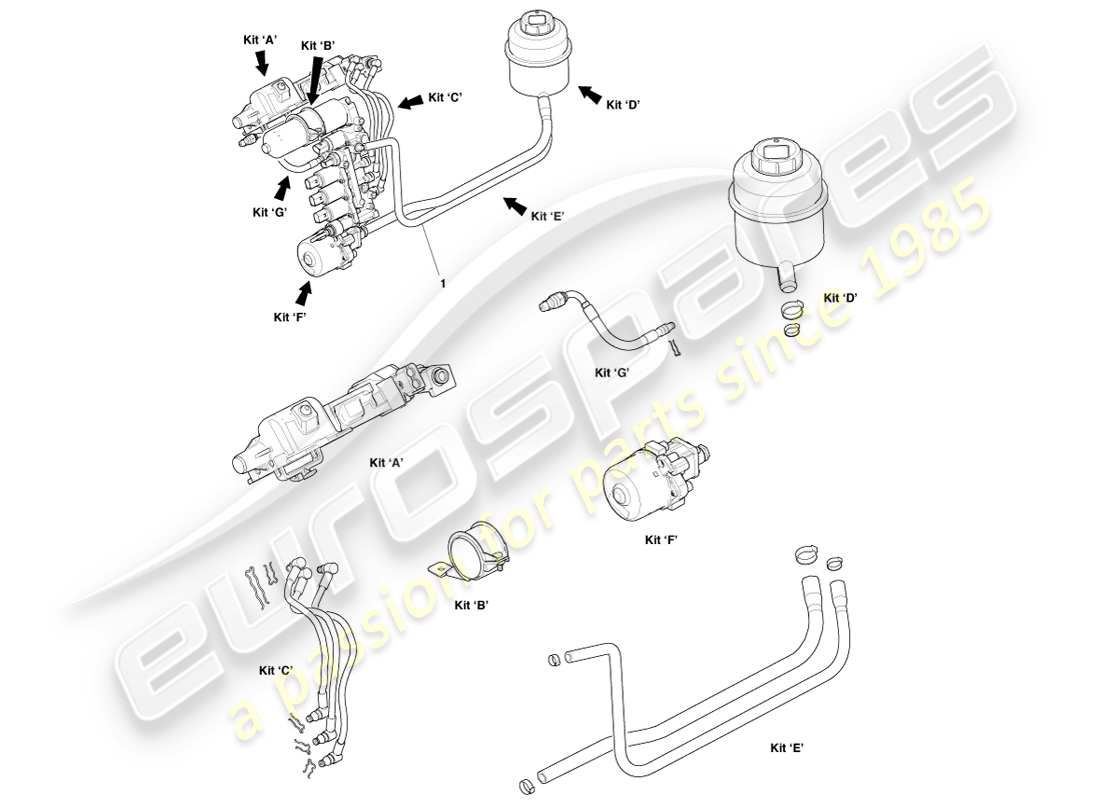 aston martin one-77 (2011) sportshift kits part diagram