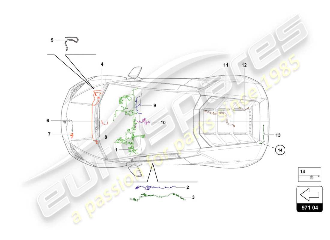 lamborghini lp580-2 coupe (2016) wiring parts diagram