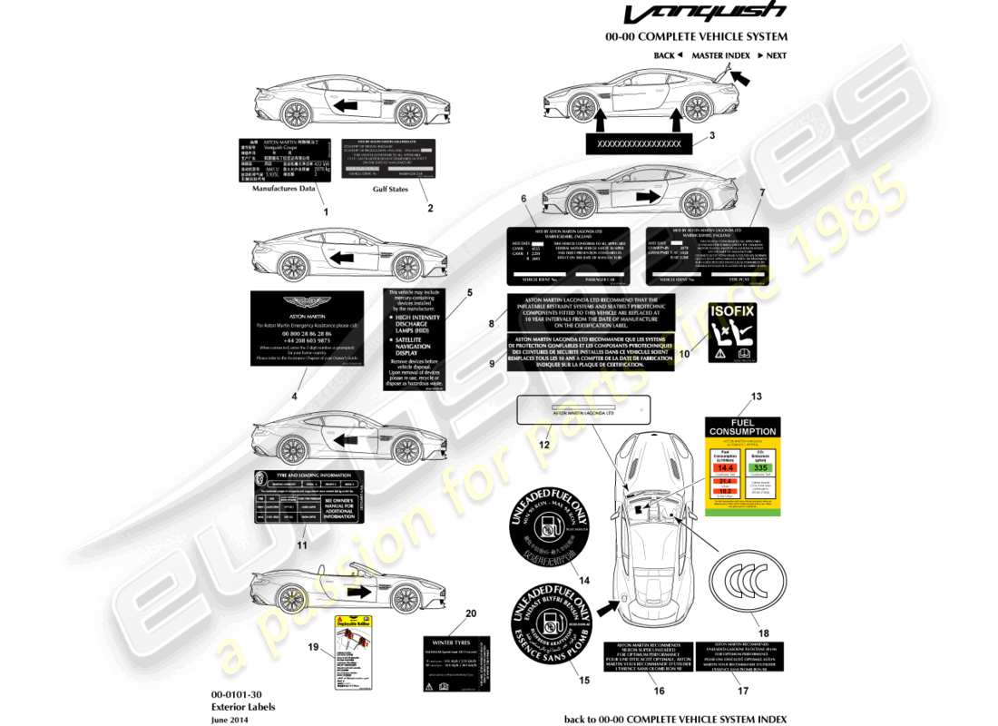 part diagram containing part number ed33-973407-ba