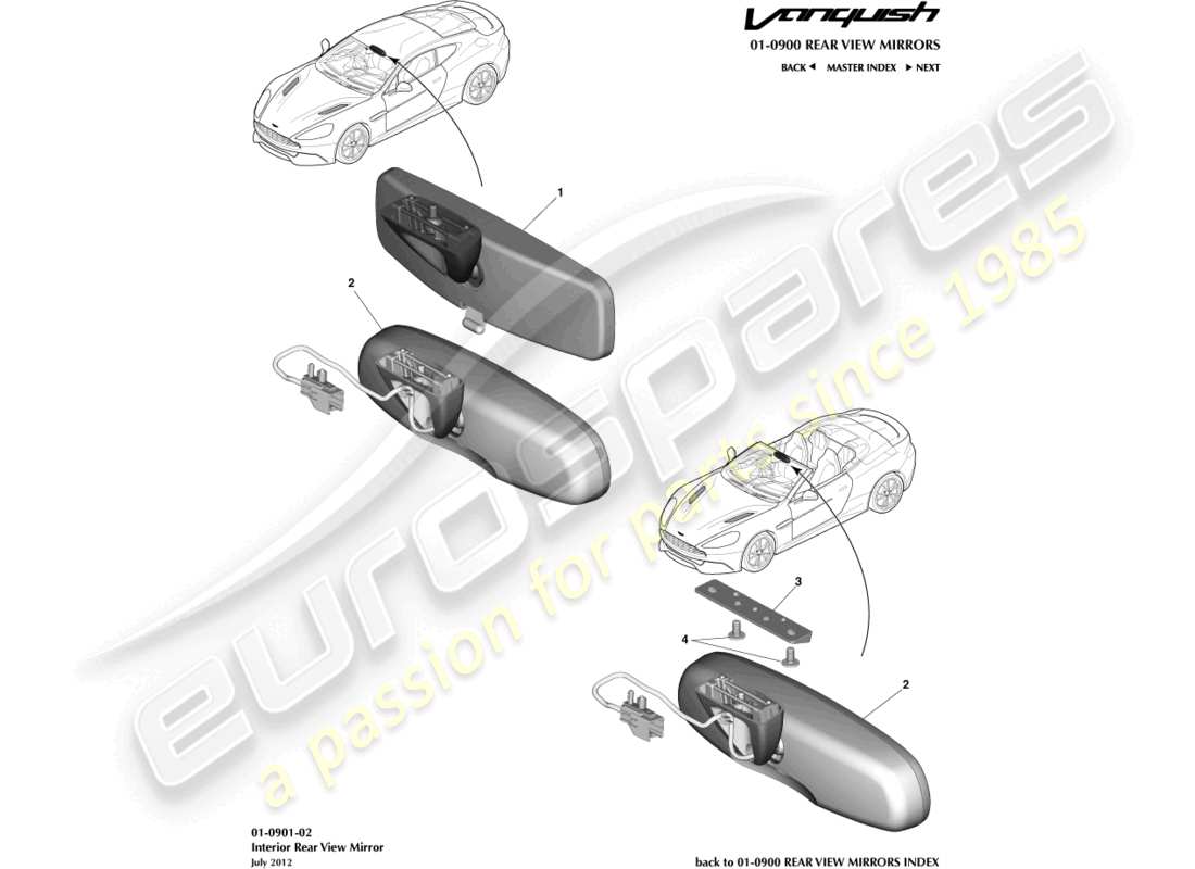 Aston Martin Vanquish (2015) Part Diagrams | Eurospares