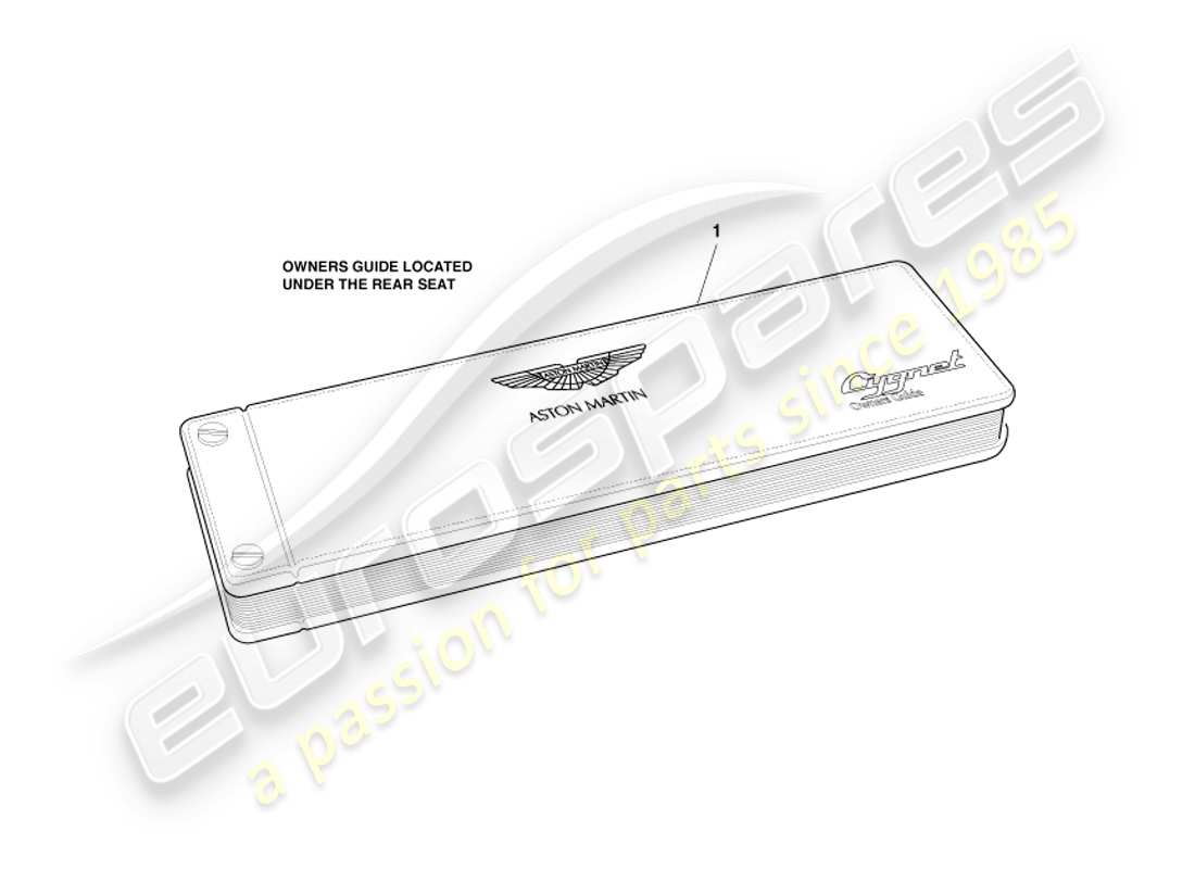 aston martin cygnet (2012) owners guide parts diagram