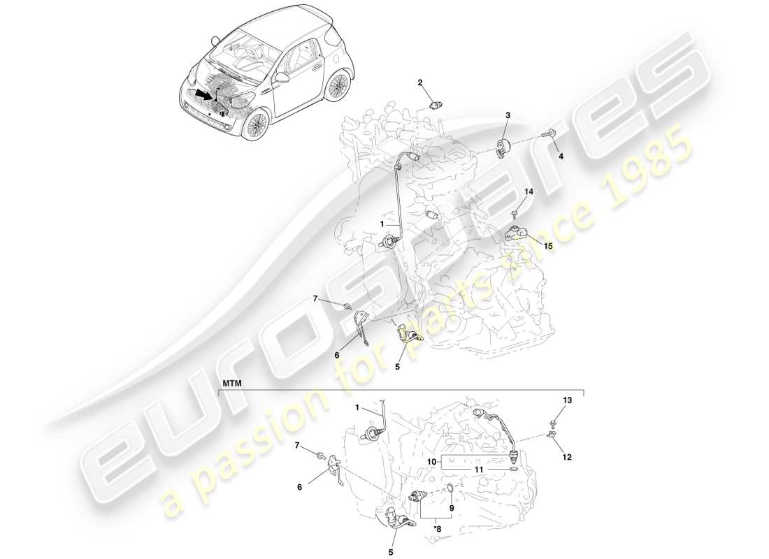 part diagram containing part number 84545-20021