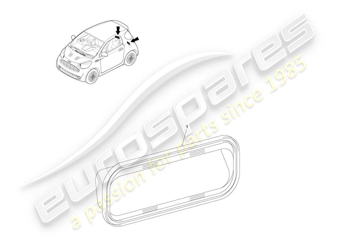 aston martin cygnet (2012) air extraction components parts diagram