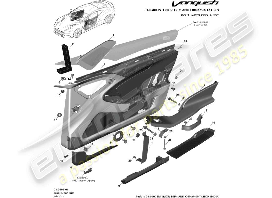 part diagram containing part number 701573