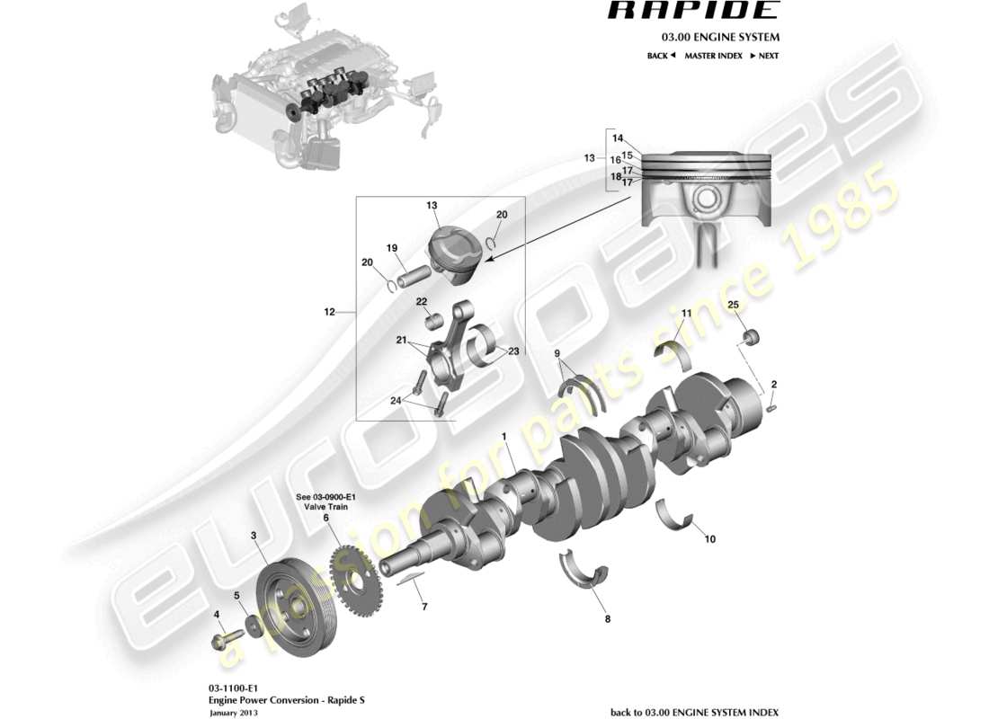 aston martin rapide (2011) power conversion part diagram