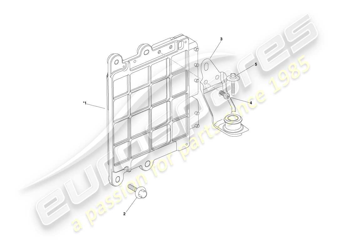 aston martin cygnet (2012) engine control module parts diagram