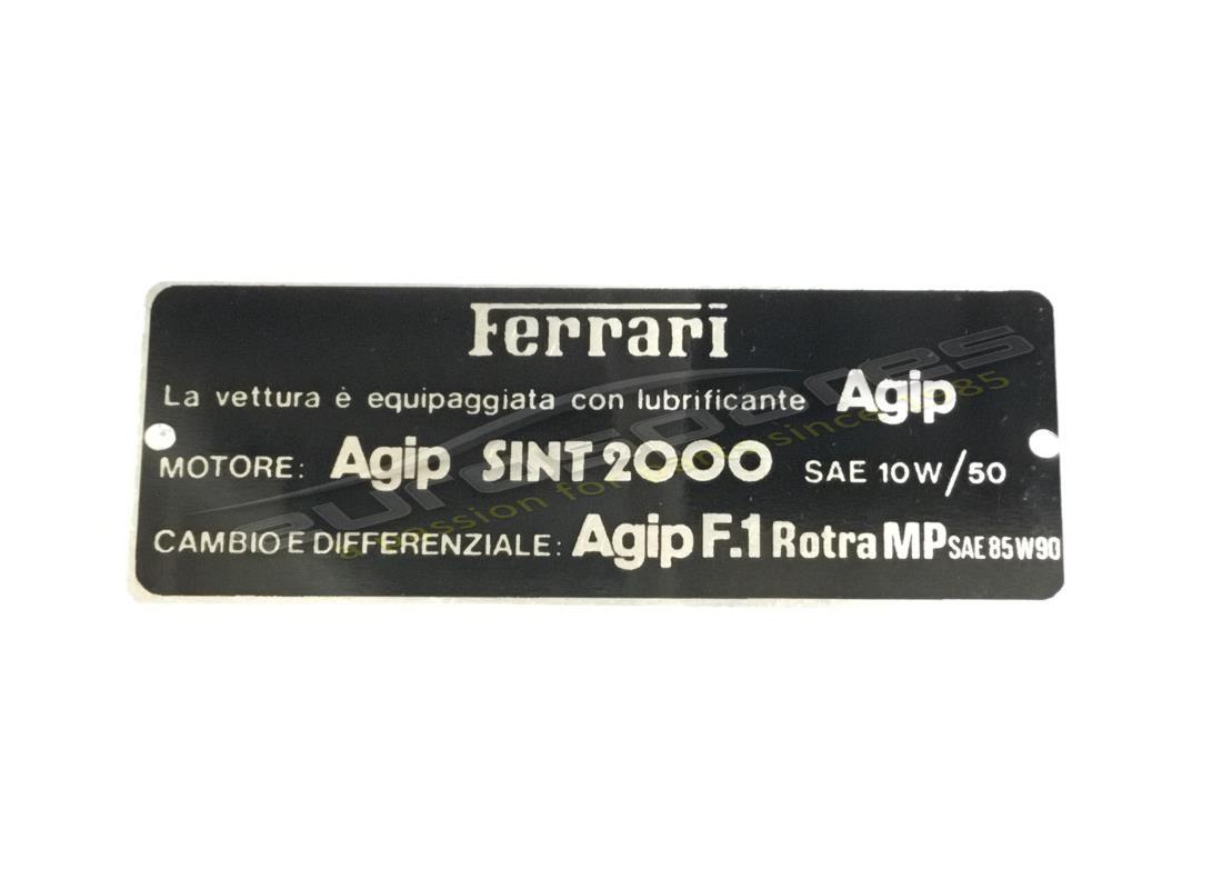 new ferrari agip plate. part number fer2000 (1)