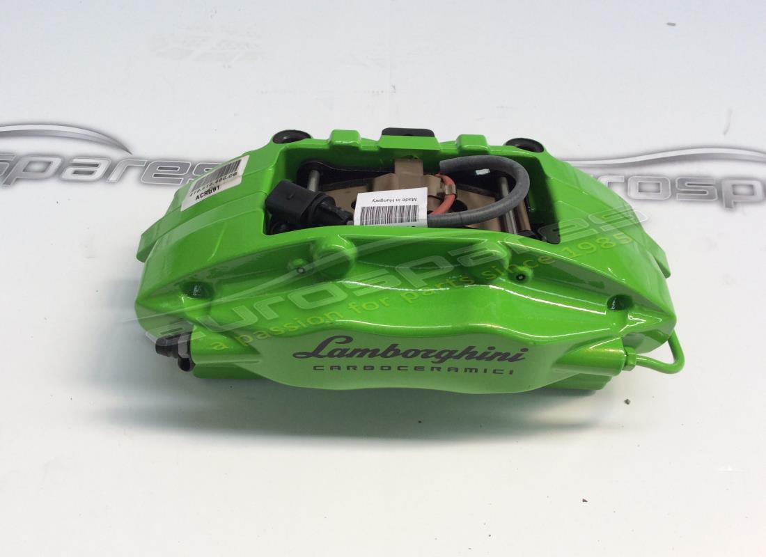 new lamborghini rear caliper in green. part number 4t0615406cg (1)